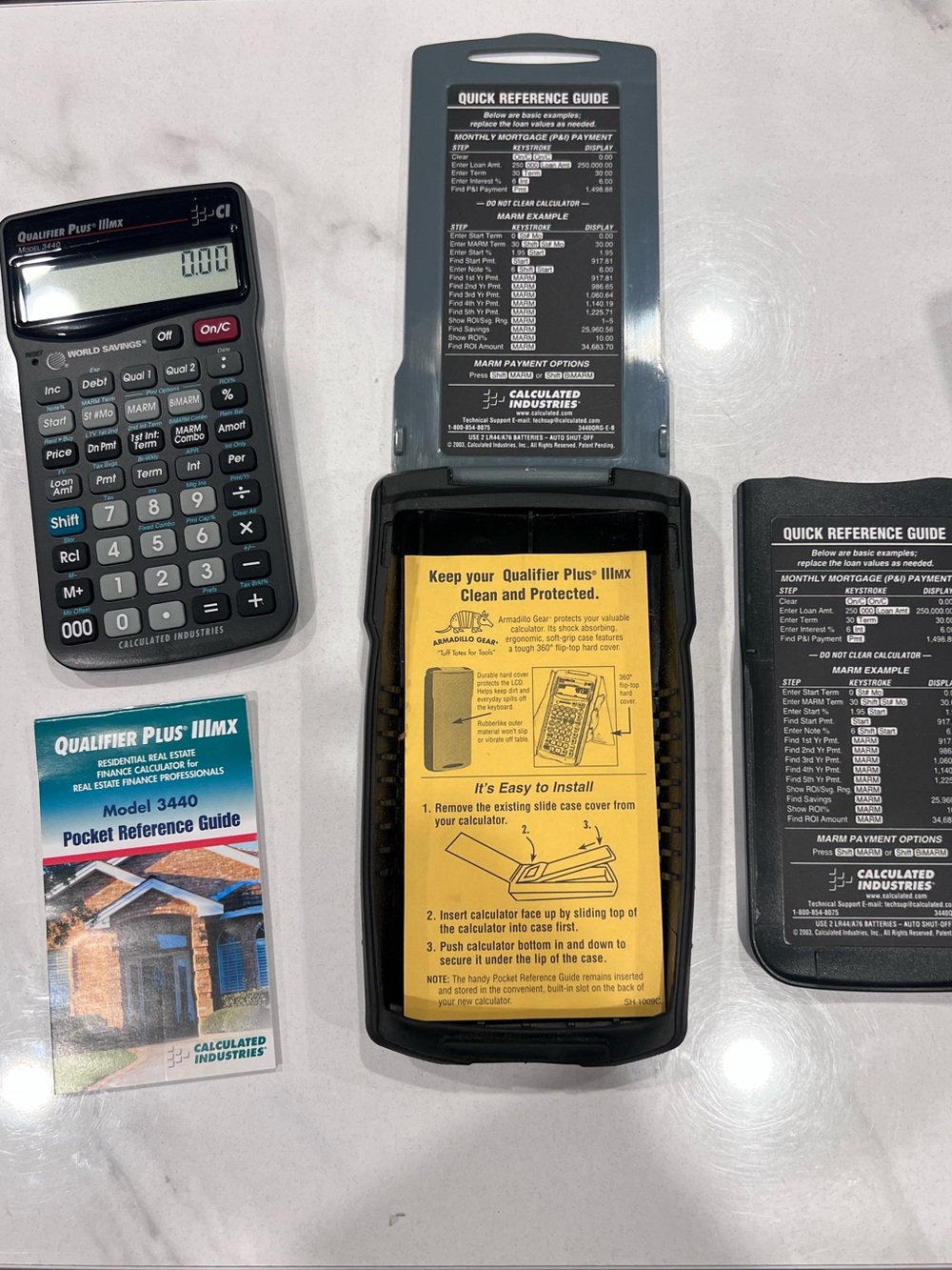 Mortgage Real Estate Calculator Qualifier Plus IIIFX Model 3430 w/Manual & Case